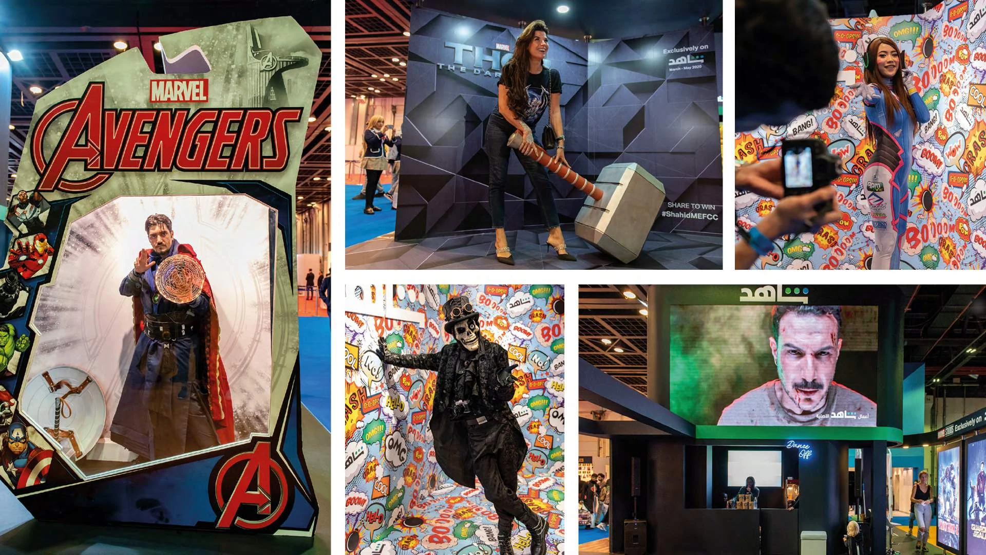 Shahid Marvel activation experience at Comic Con